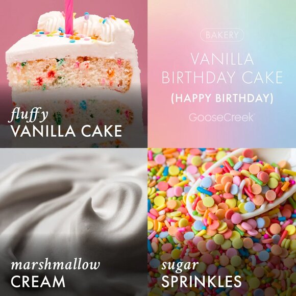 Goose Creek Happy Birthday 3-Wick Candle NWT - Picture 3 of 4